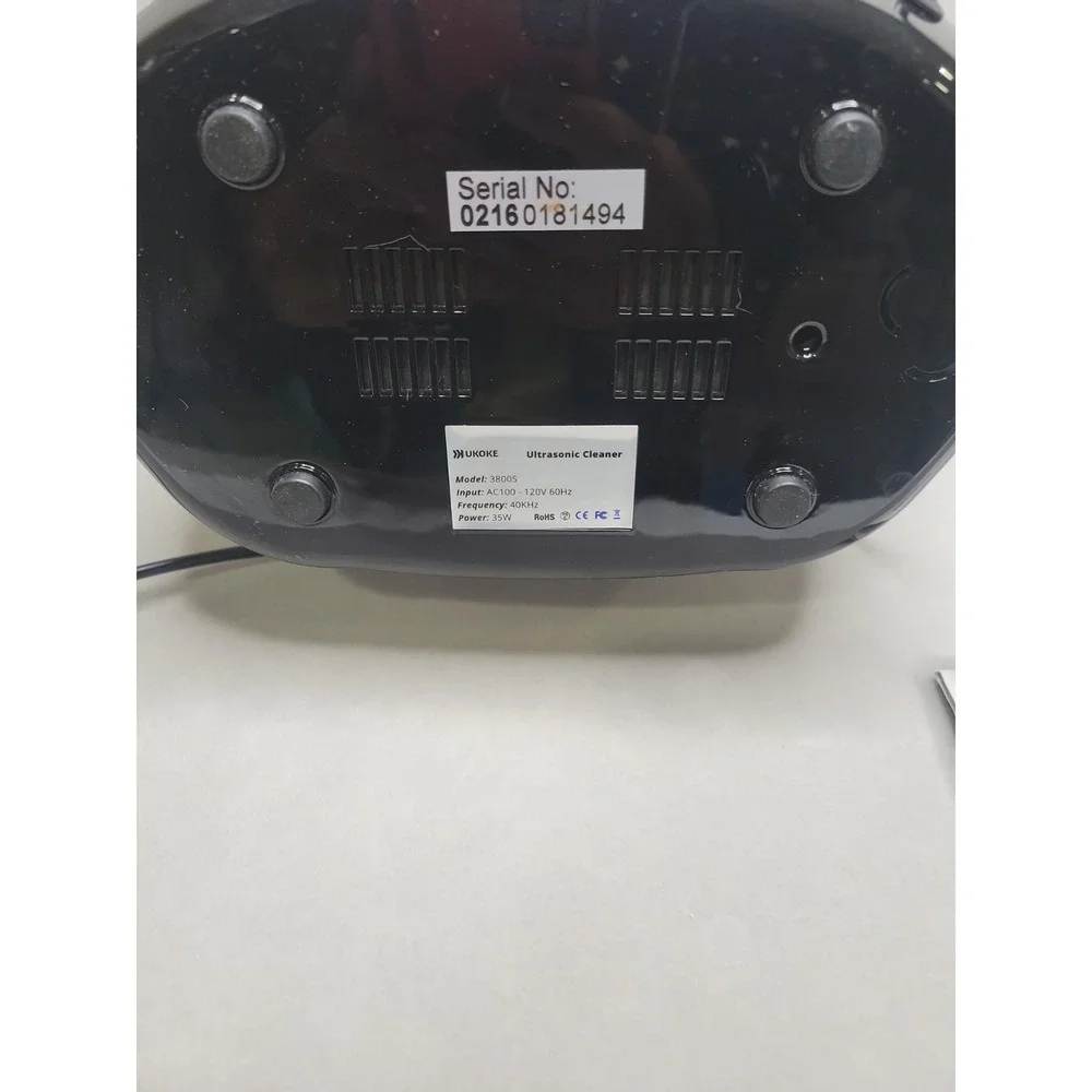 Ukoke 3800S Ultrasonic Cleaner, Professional Jewelry Cleaner for Eyeglasses